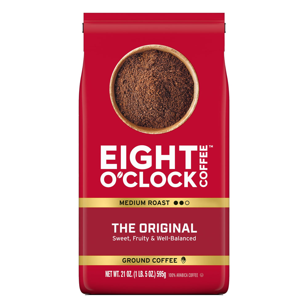 Eight O'Clock Coffee The Original bag front, premium Arabica beans for daily mornings.