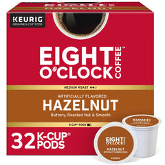 Eight O'Clock Hazelnut K-Cup pods pack for quick, flavorful mornings