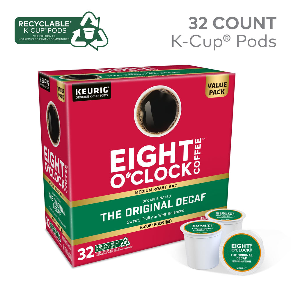 Original Decaf pod in a Keurig brews a quick, convenient cup.