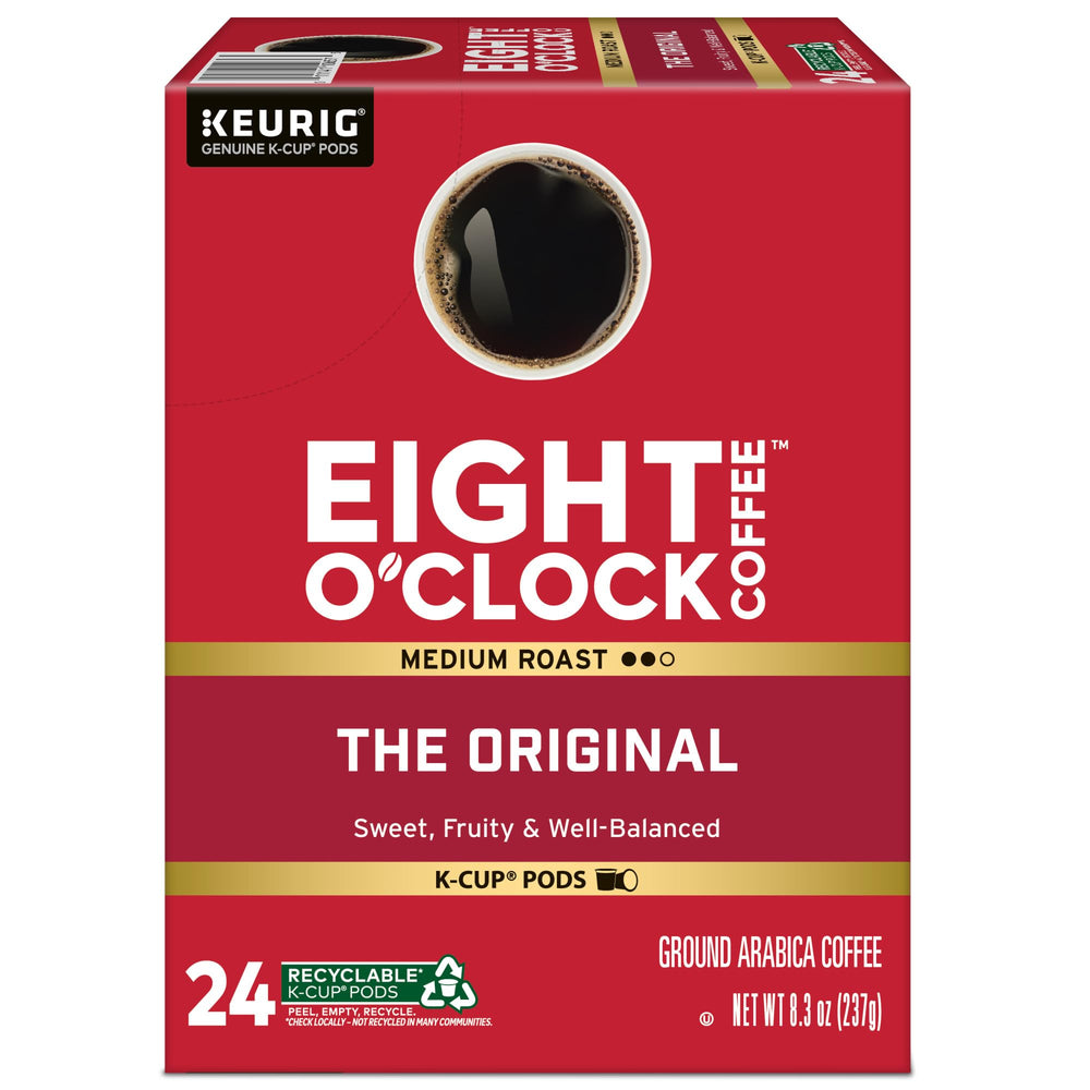 Eight O'Clock Coffee Original K-Cup pods ready for a caffeine moment.