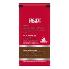 Eight O'Clock Coffee Peaks roasted beans close-up highlights rich winey notes and aroma
