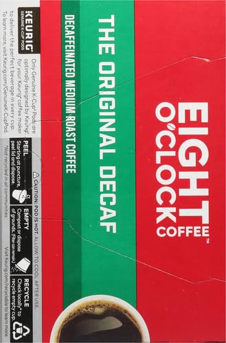 Eight O'Clock Original Decaf Coffee brew pour fills the cup with inviting aroma