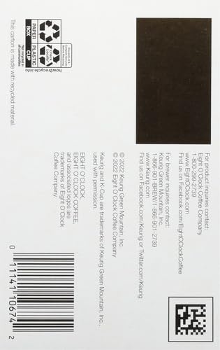 Eight O'Clock Original Decaf Coffee pod closeup highlighting compact design