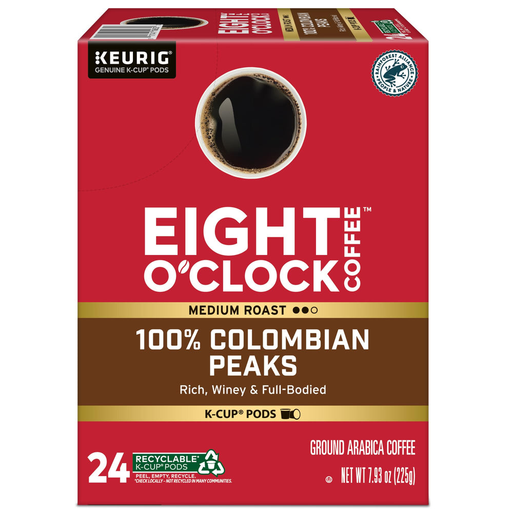 Eight O'Clock Orthodox Union Kosher emblem on box.