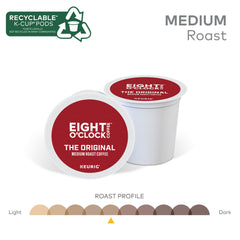 Eight O'Clock Coffee Original Medium Roast pod pack front for easy storage.