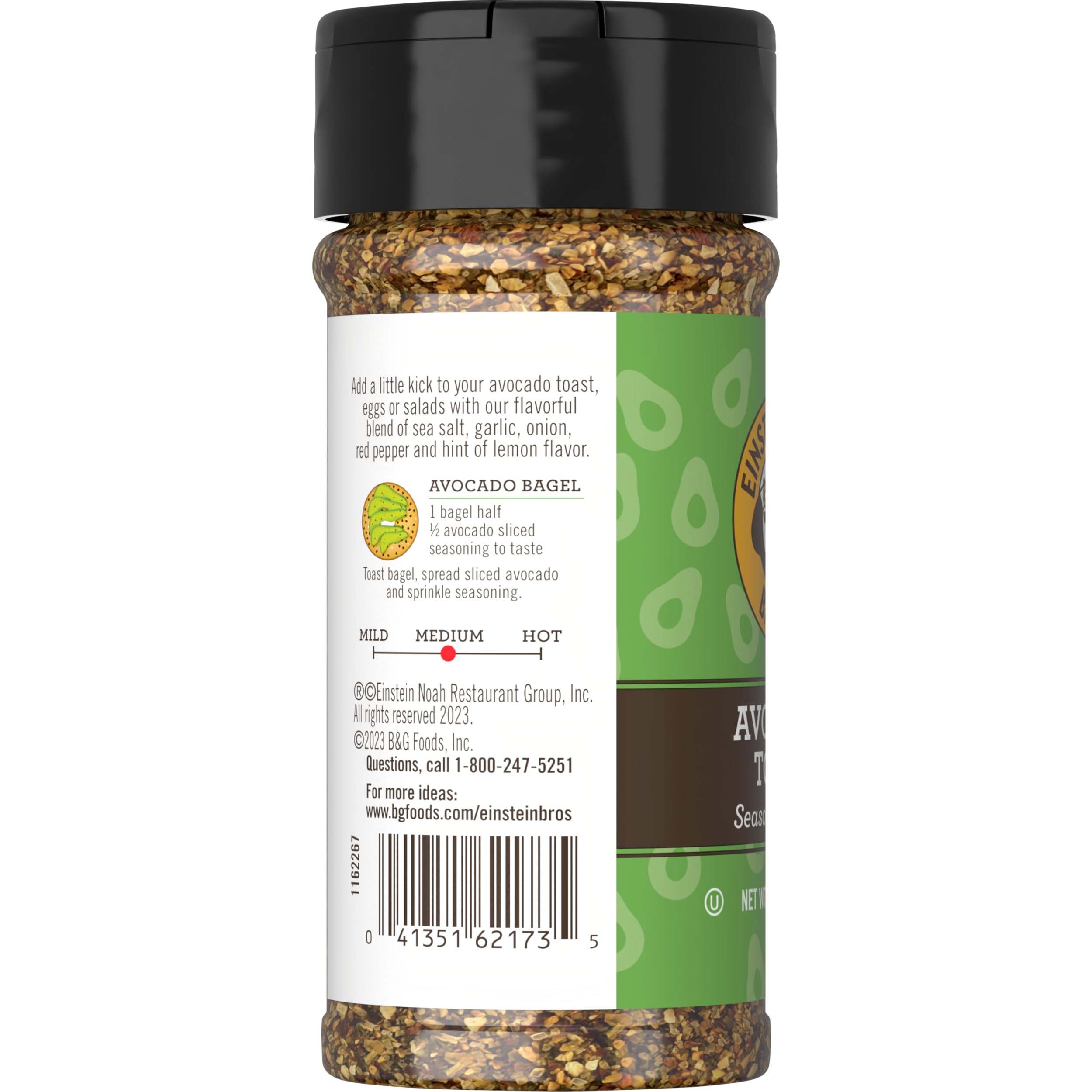 Eggs plated with a sprinkle of Einstein Bros seasoning for a savory finish.