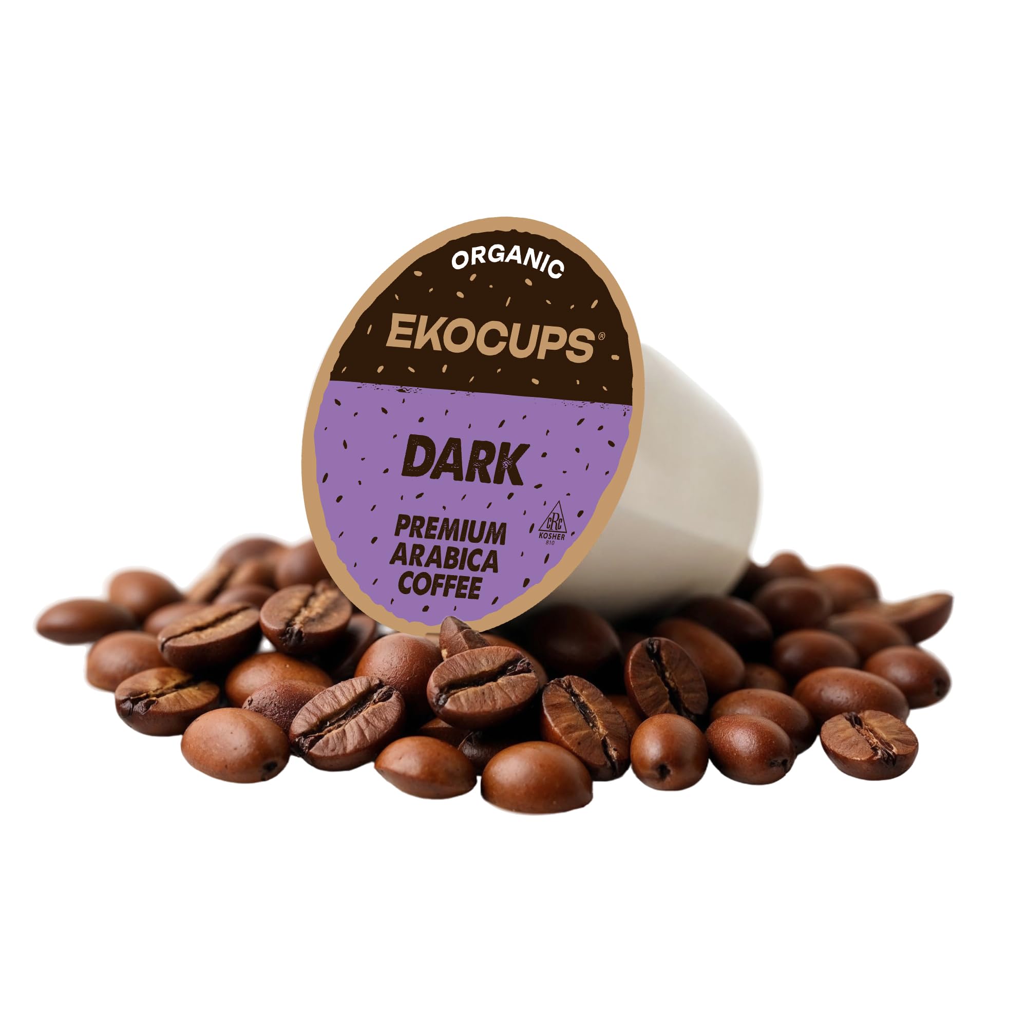 EKOCUPS fair trade organic label on coffee packaging