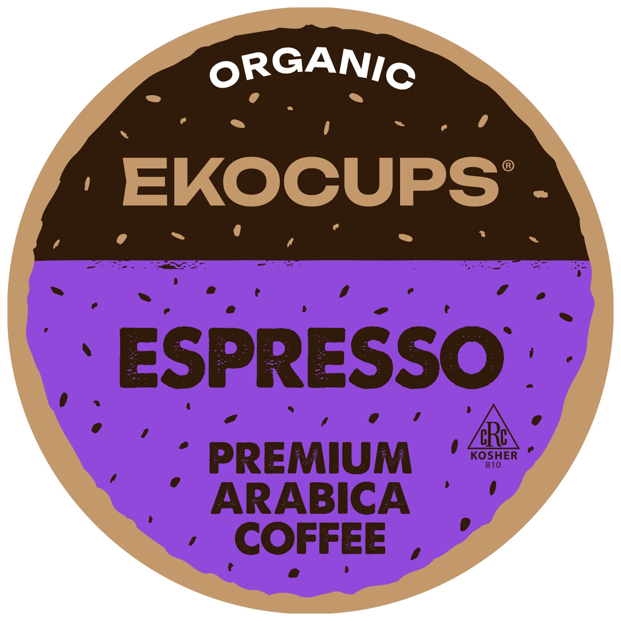 EKOCUPS Organic Espresso Roast Pods deliver a bold, smooth cup with extra coffee per brew.
