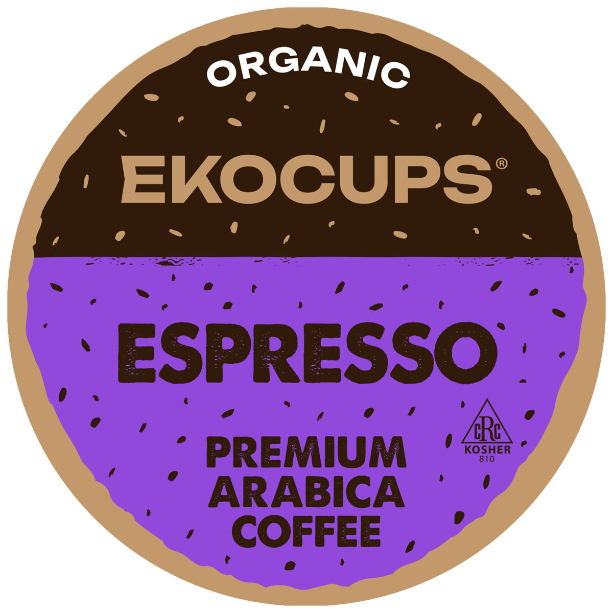 EKOCUPS Organic Espresso Roast Pods deliver a bold, smooth cup with extra coffee per brew.