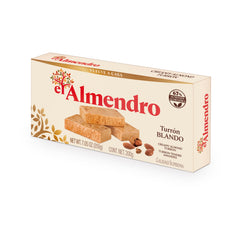 El Almendro creamy nougat packaging highlights premium Spanish turrón for gifting