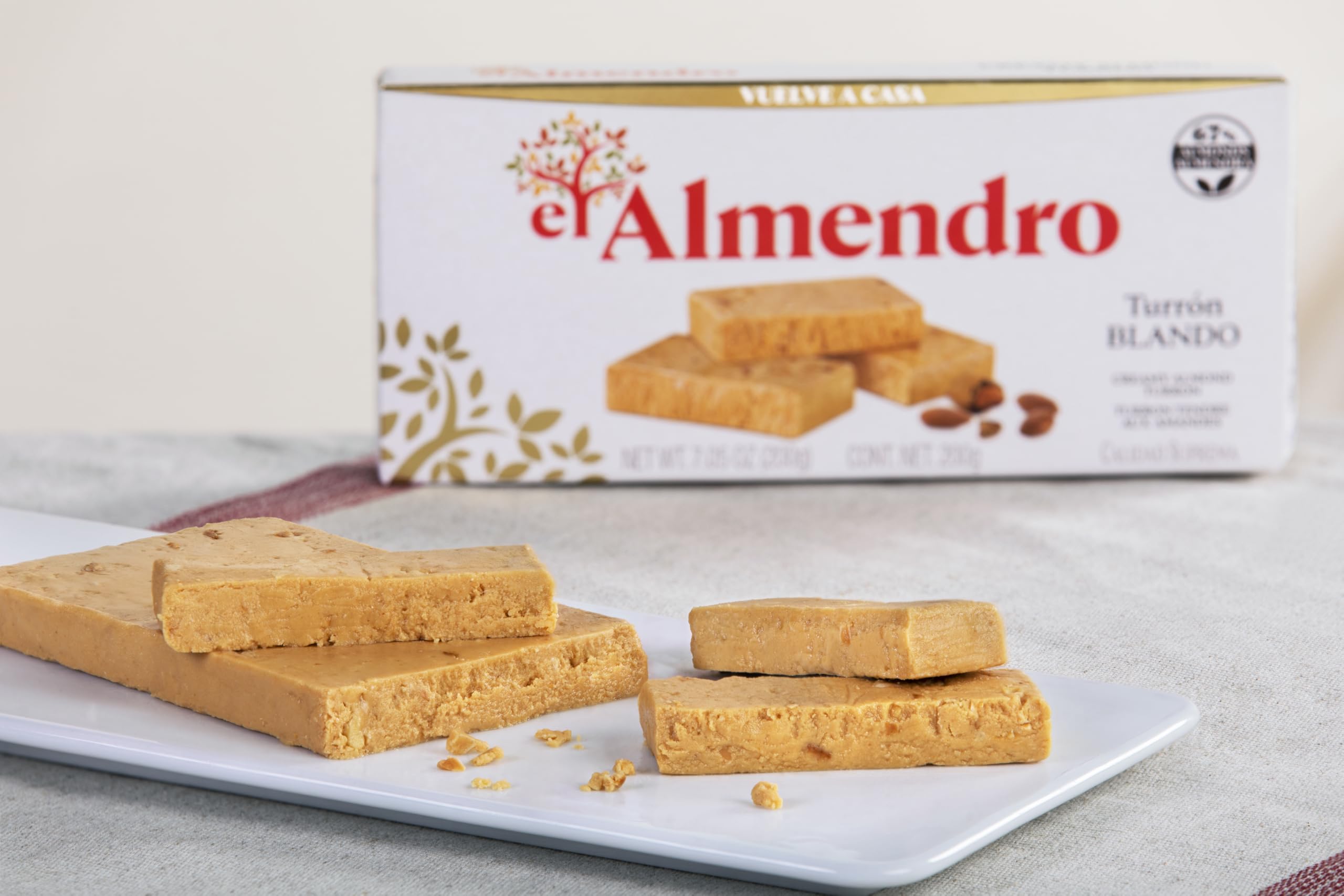 El Almendro turron-blando almonds emphasize authentic ingredients and flavor