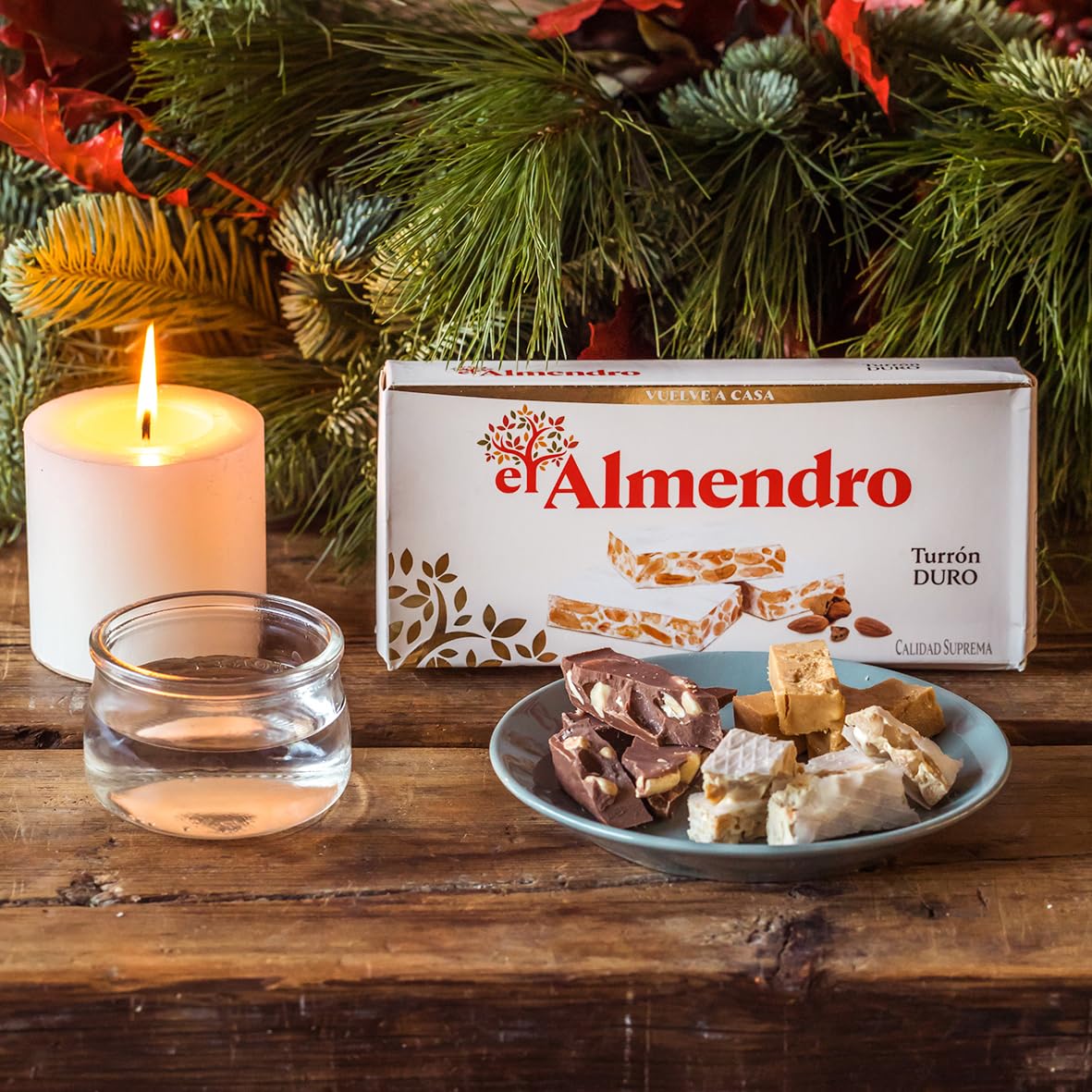 El Almendro Turrón Duro premium ingredients emphasize almonds