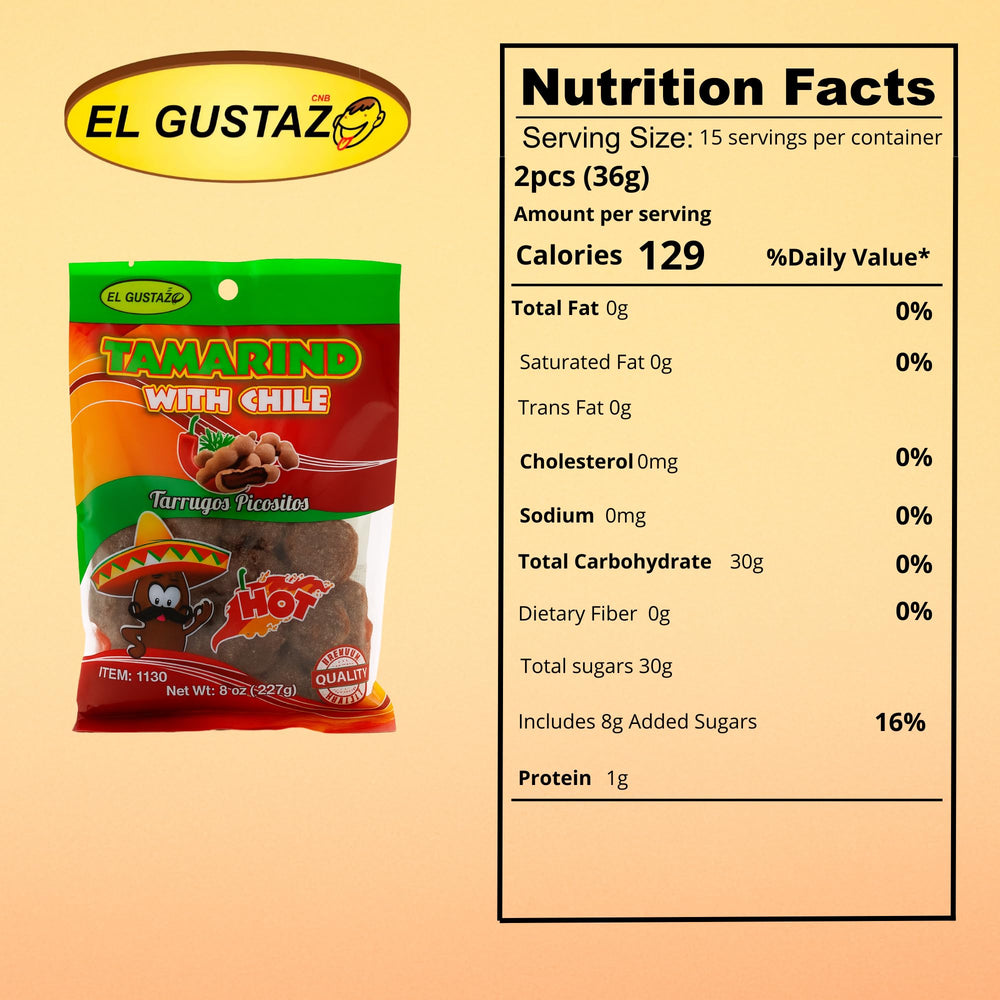 El Gustazo tamarind balls chili bag open, ready to share at gatherings