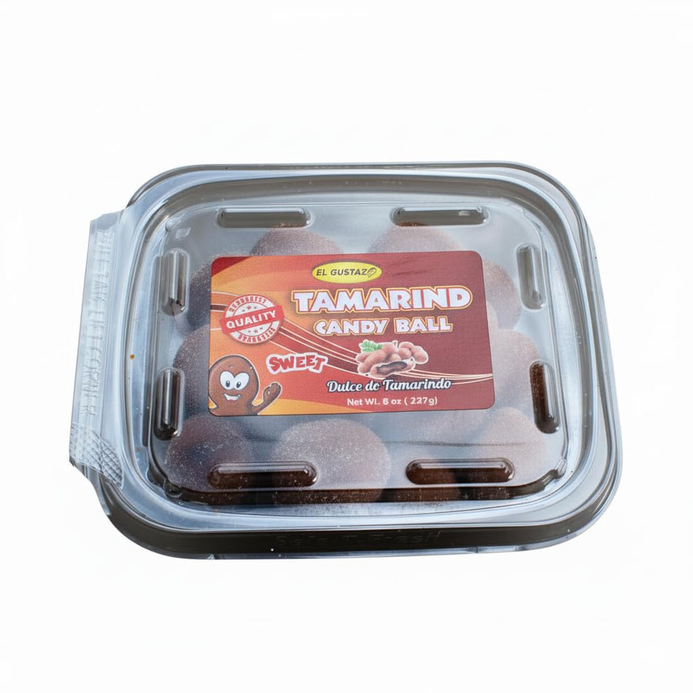 El Gustazo Tamarind Balls pack, a tangy, natural snack perfect for sharing.