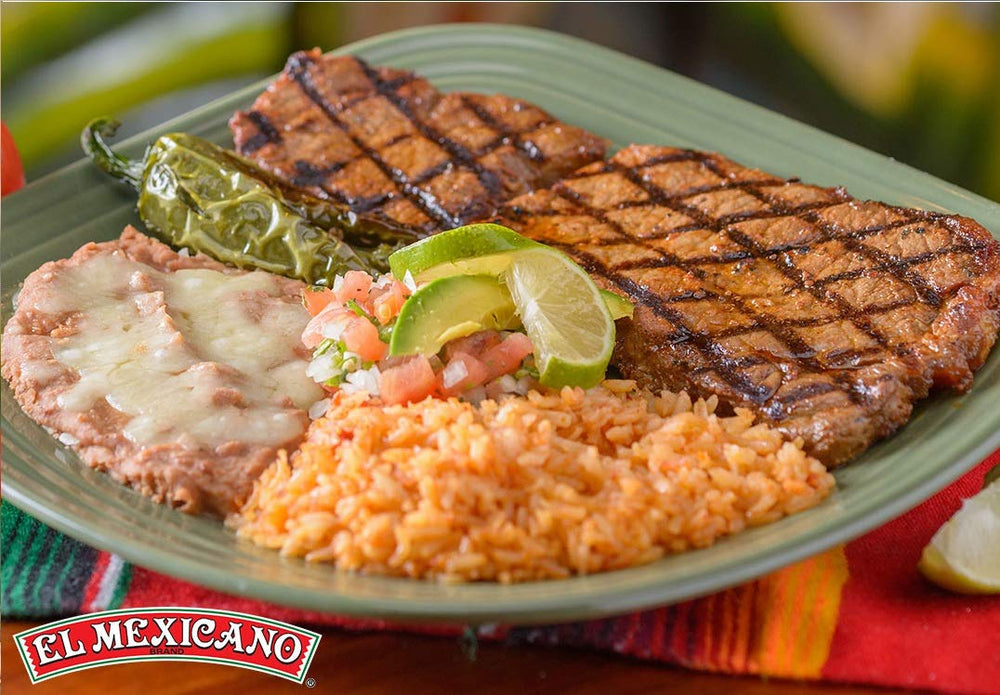 El Mexicano Carne Asada Seasoning on vegetables for depth of flavor.