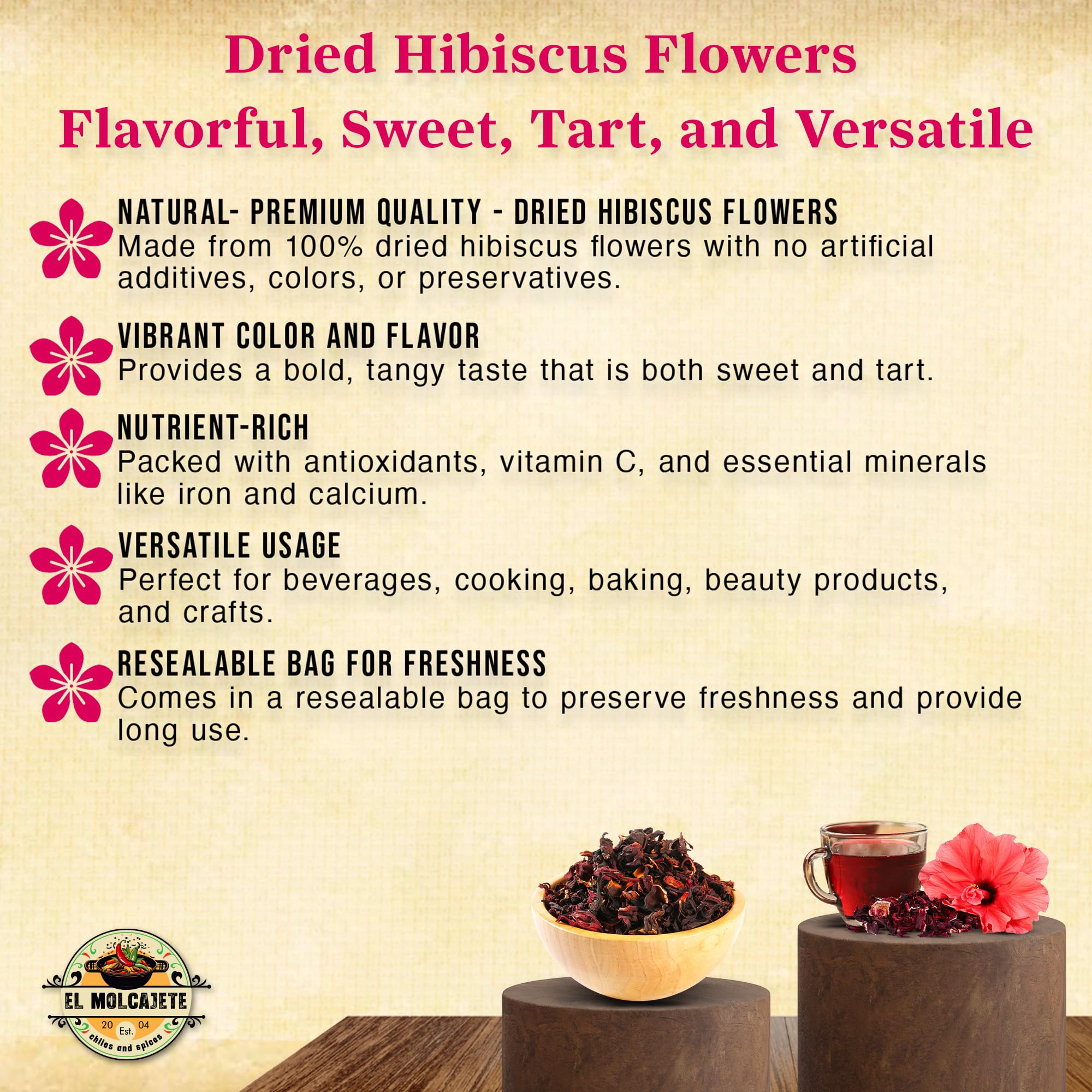 Water pitcher with hibiscus agua fresca and vibrant pink hue