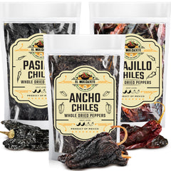 El Molcajete Ancho Chile whole dried for smoky base in mole sauces.