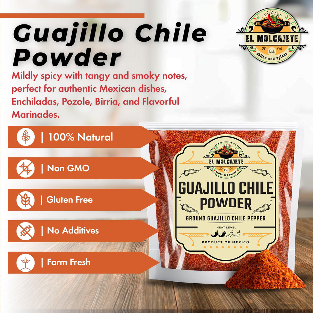 El Molcajete chipotle-chile-powder-bag; deep smoky heat for rubs.