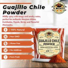 El Molcajete chipotle-chile-powder-bag; deep smoky heat for rubs.