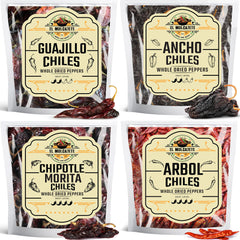 El Molcajete dried ancho chiles for authentic moles and sauces.