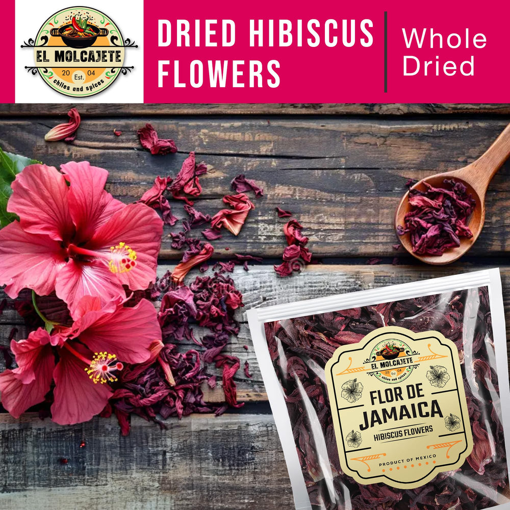 El Molcajete hibiscus petals prepared to mix into agua fresca