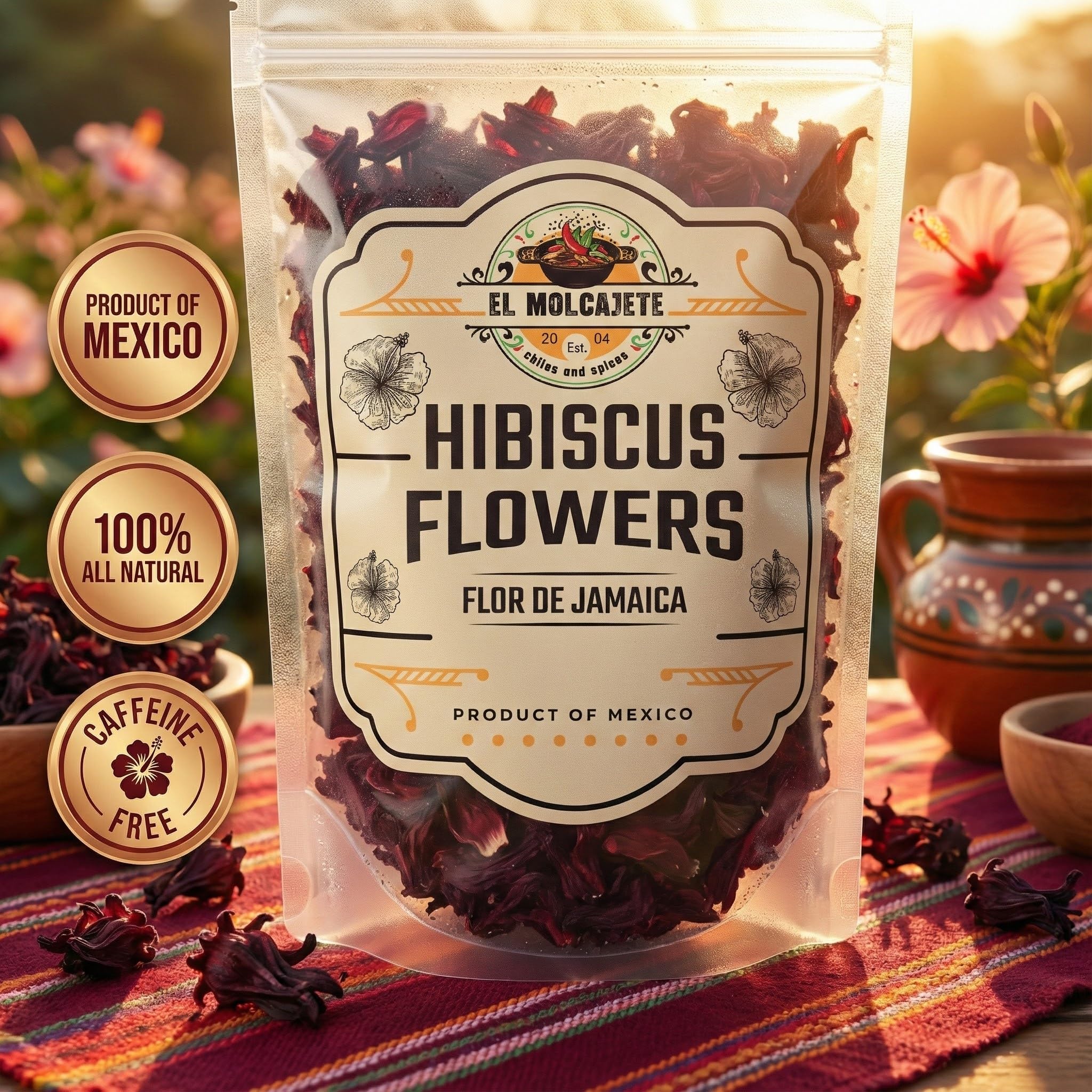 El Molcajete hibiscus brew ready to enjoy rich flavor
