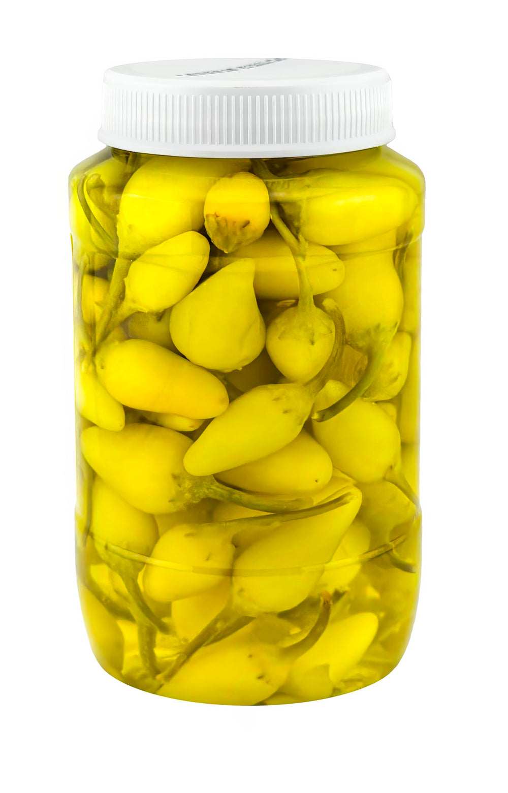 El Pato hot yellow peppers in jar demonstrate ready to use heat and tang