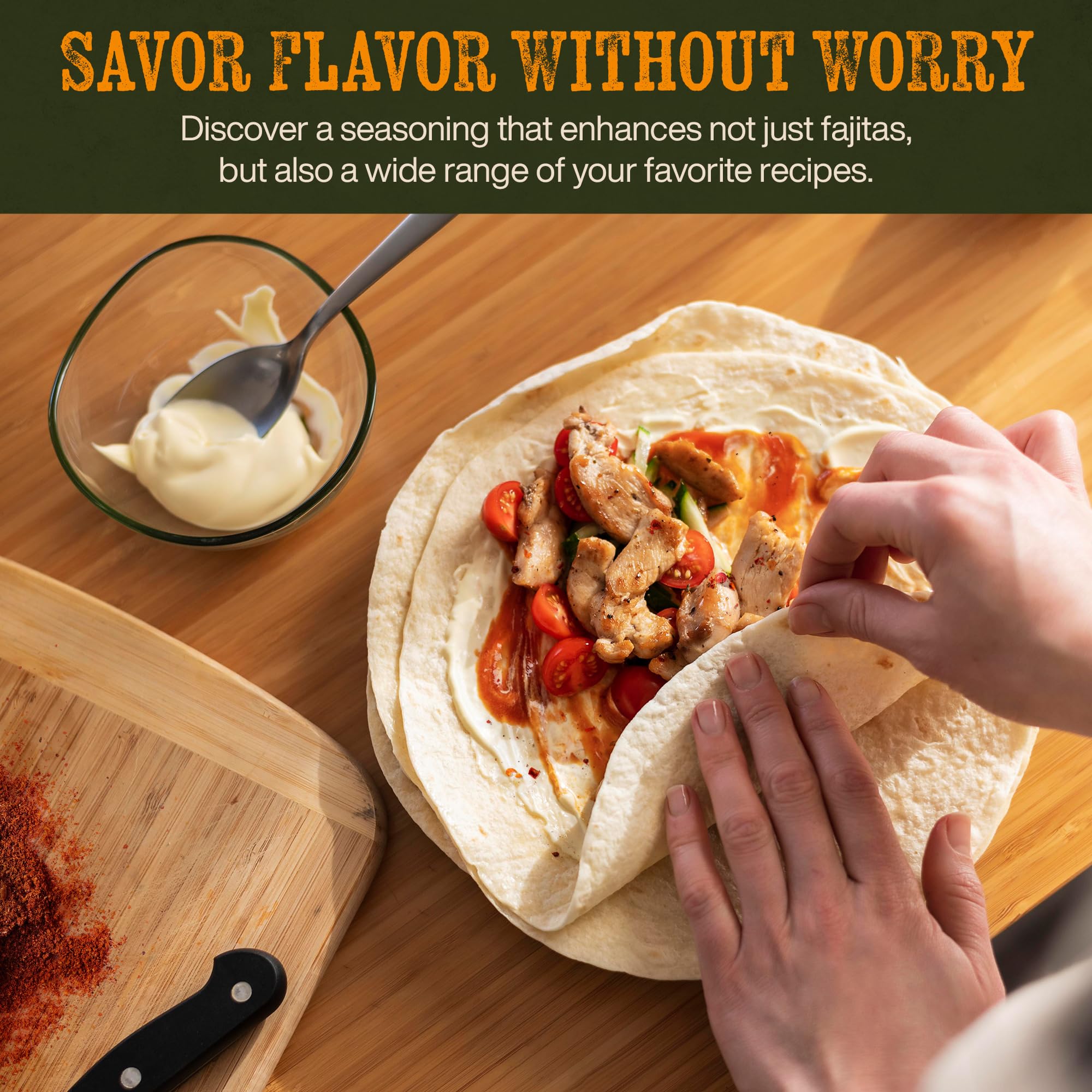 El Venado Fajita Sazon Rojo jar label highlights premium seasoning for fajitas