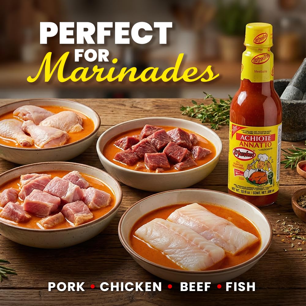 El Yucateco Achiote seafood glaze suitable for fish or shrimp