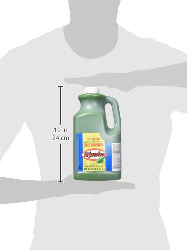El Yucateco 68 oz restaurant jug ready for high-volume kitchens.