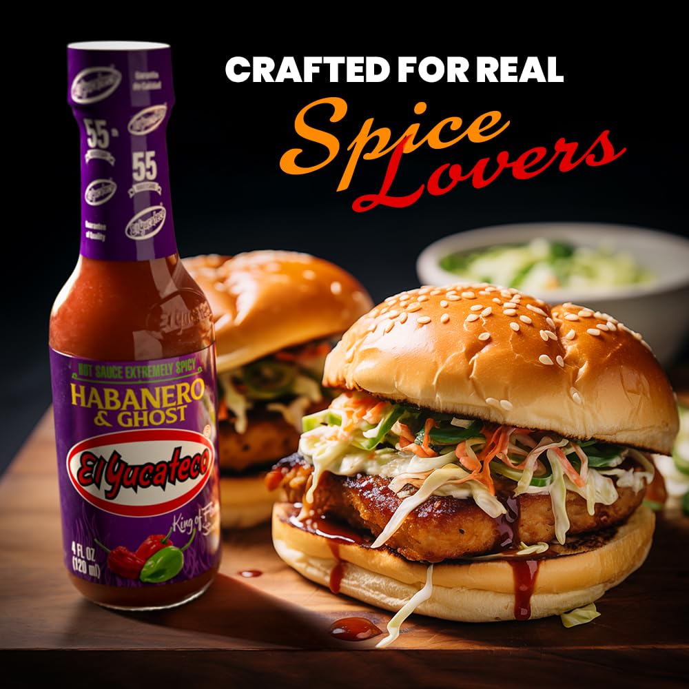 El Yucateco Ghost Hot Sauce on eggs adds a spicy morning kick.