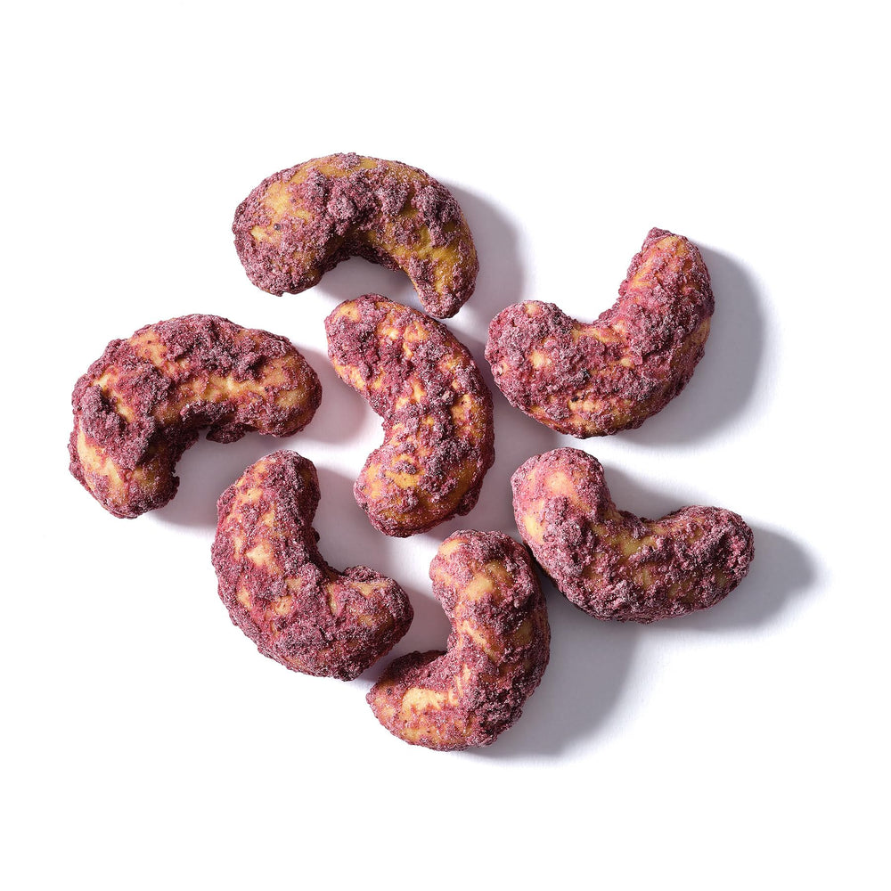 Elan Acai Blueberry Cashews shelf-life storage illustrates cool, dry conditions.