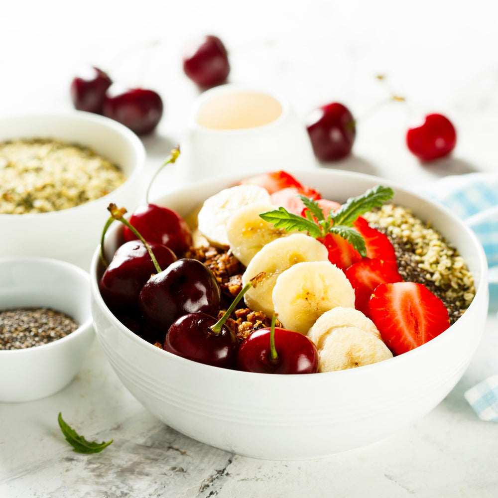 Elan hemp seeds on baking crust to boost nutrition.
