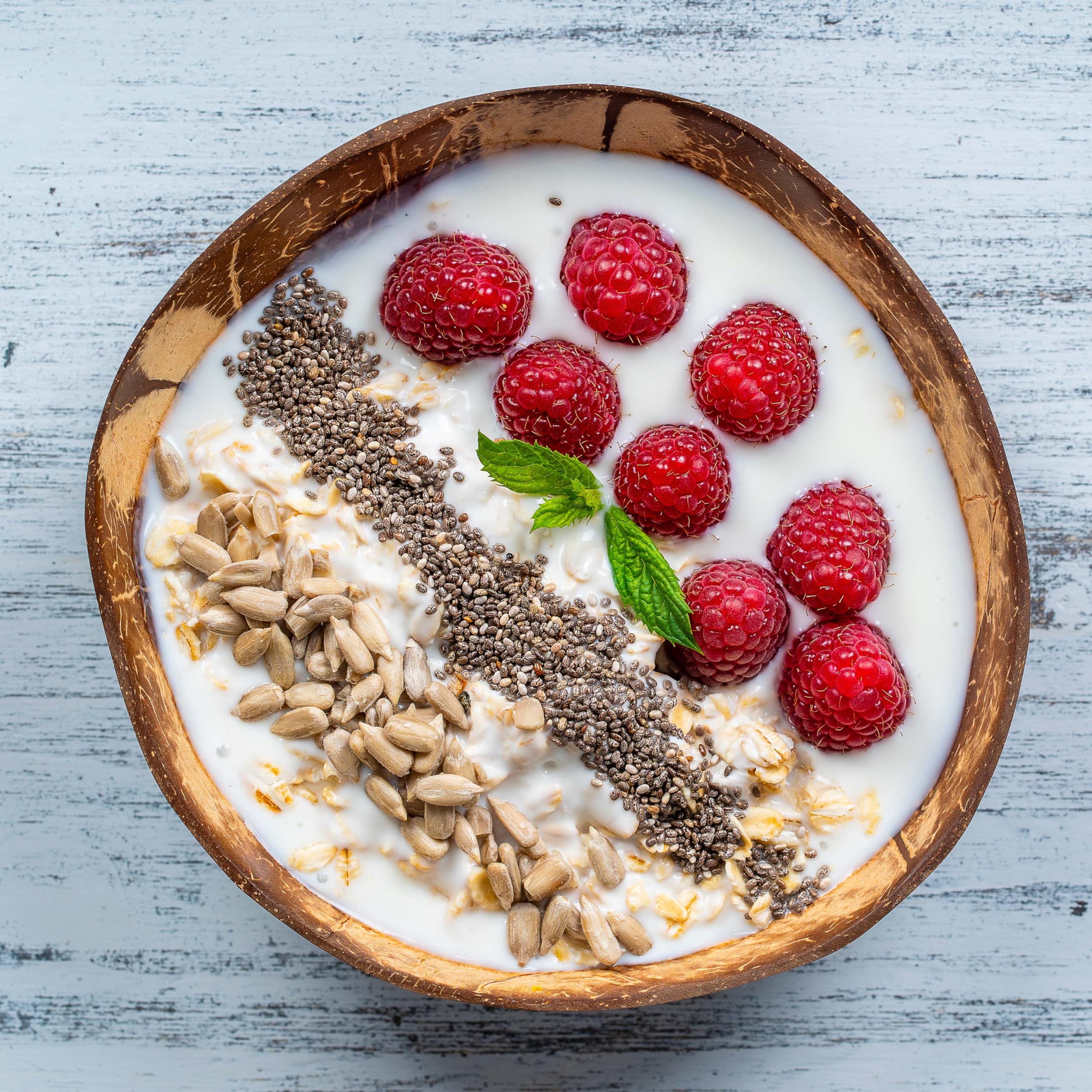 Elan Sunflower Seeds topping yogurt to add crunch and nutrition.