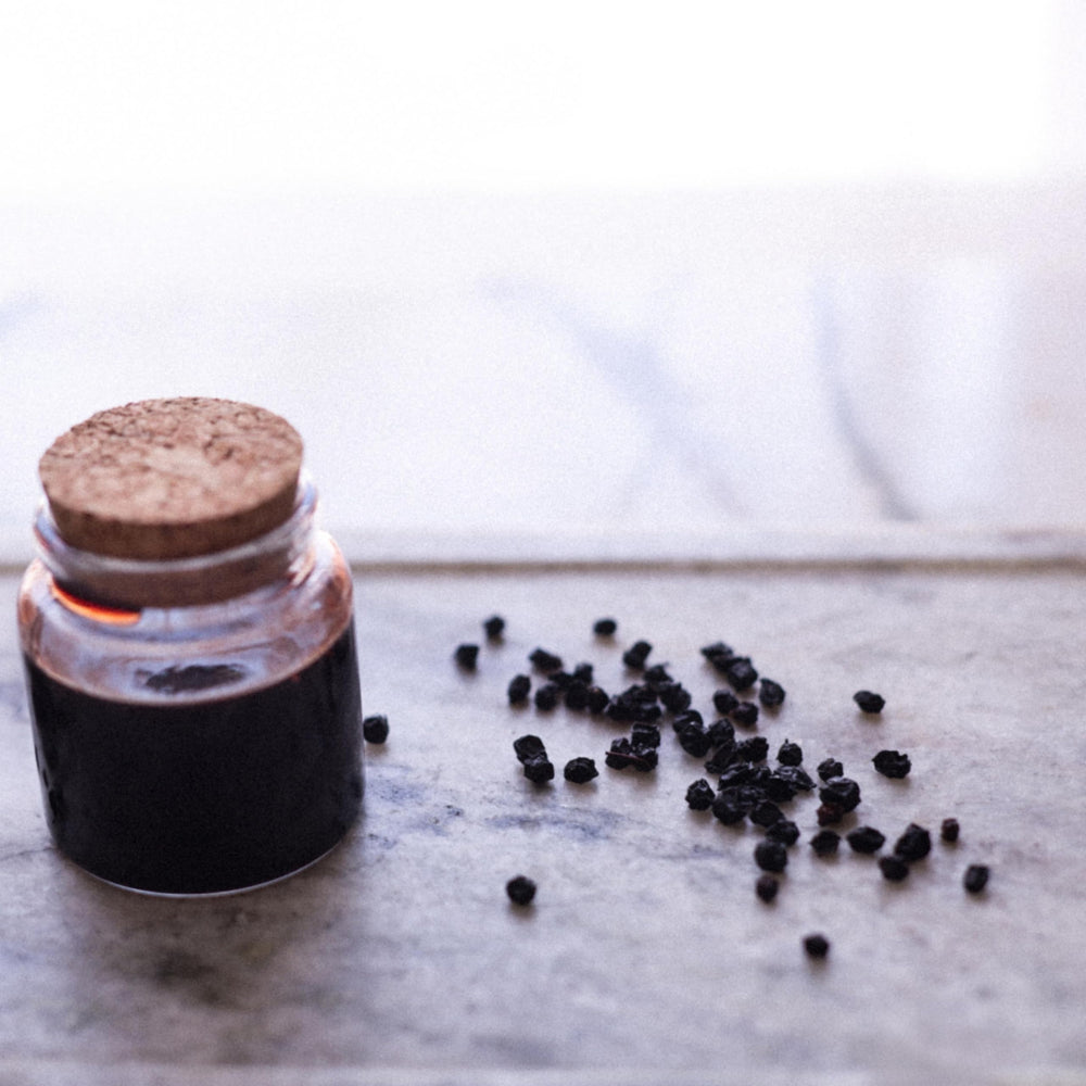Elanen Naturals elderberries dried berries for healthy beverages and teas.