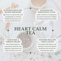 Elanen Naturals Heart Calm Tea hawthorn berries; traditional herbs support a balanced moment
