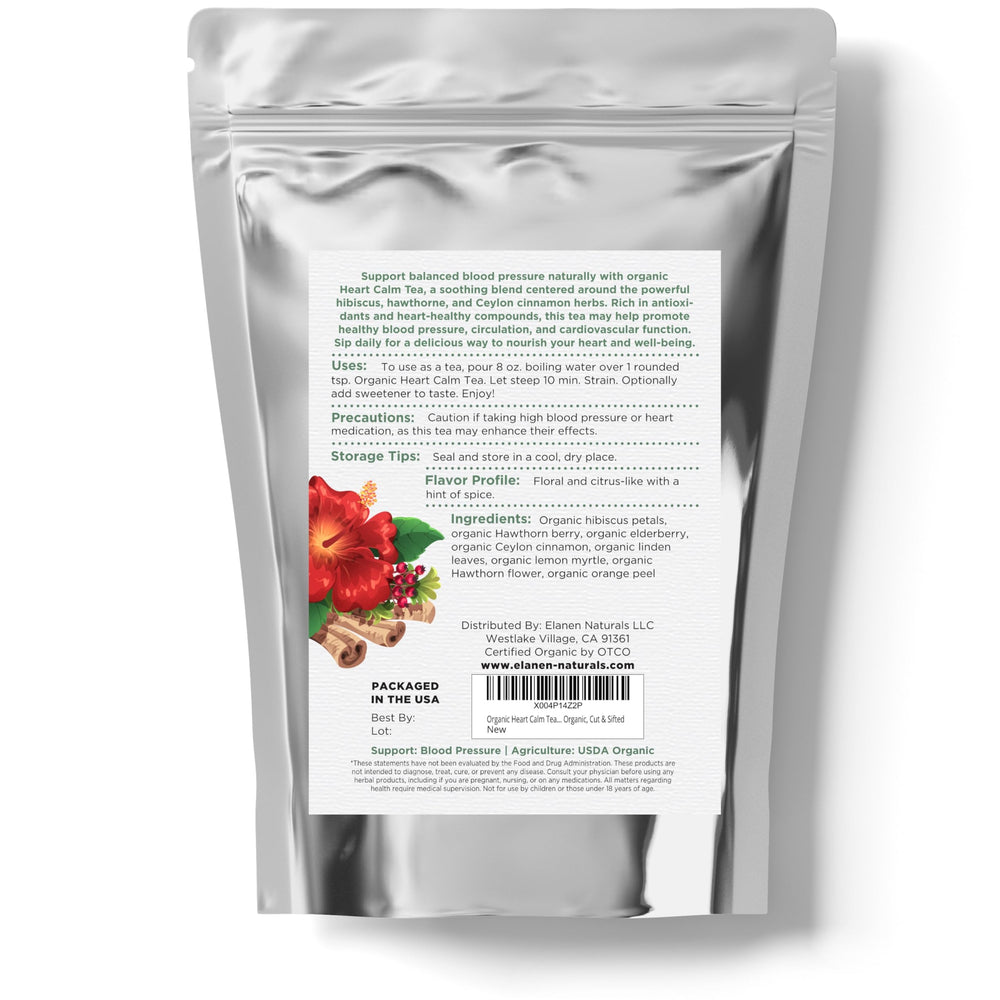 Elanen Naturals Heart Calm Tea lemon myrtle; crisp aroma brightens your afternoon