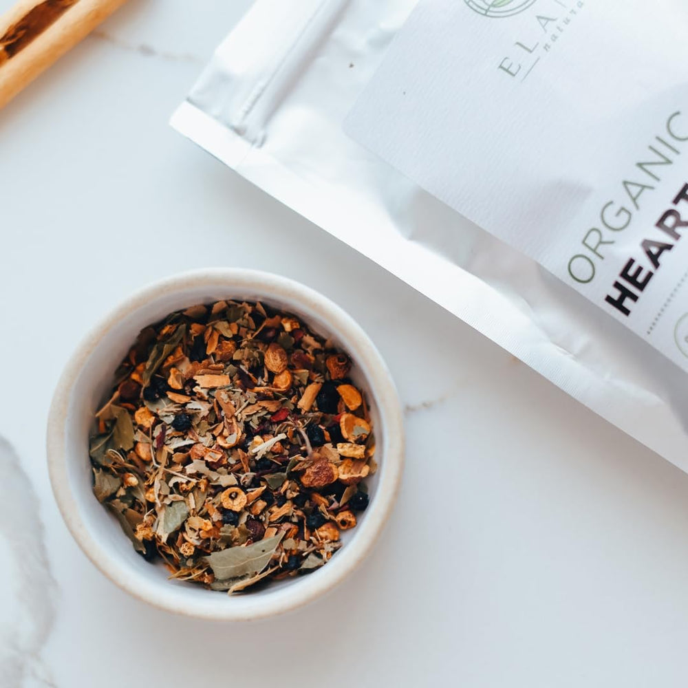Elanen Naturals Heart Calm Tea linden leaves; gentle notes for relaxing tea time