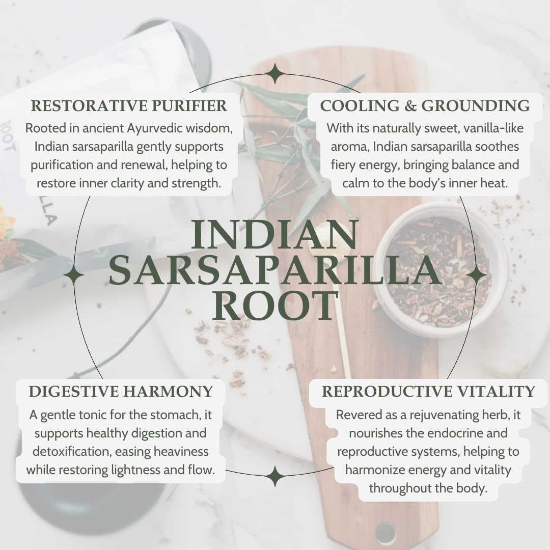 Dried woody sarsaparilla chips from Elanen Naturals with rich aroma.