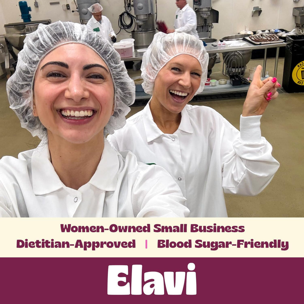 ELAVI Keto Cashew Butter scoop-and-spread shows easy, indulgent use.