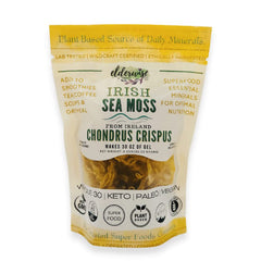 Elderwise Organics Irish Sea Moss block, sun-dried in Ireland, rich in minerals for daily nutrition.