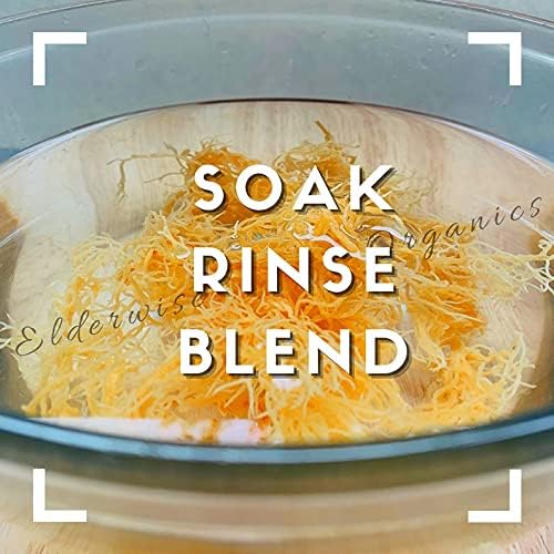 Elderwise Sea Moss Wildcrafted soak rinse blend for quick, smooth gel