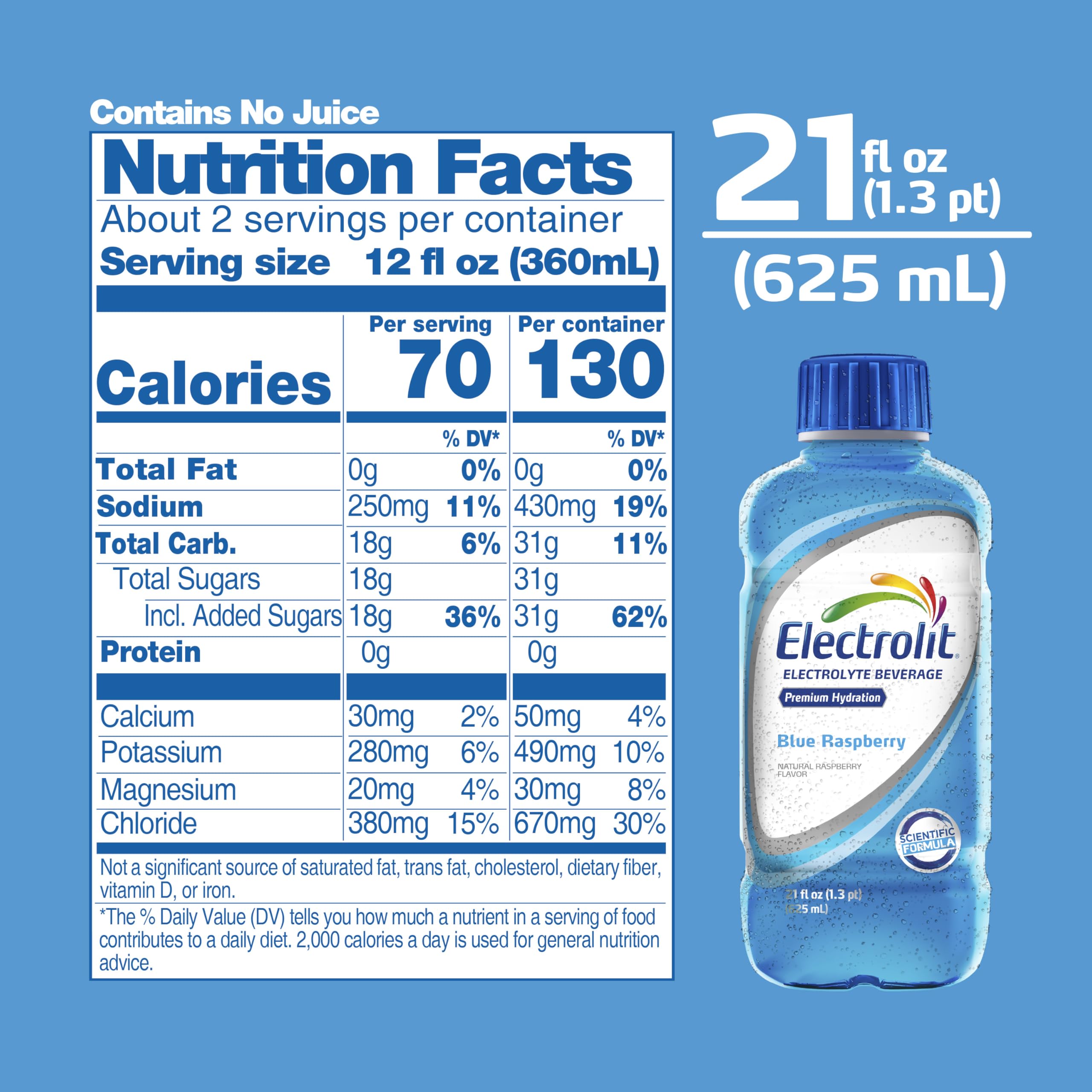 Electrolit Blue Raspberry athlete hydration highlights performance support.