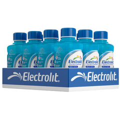 Electrolit Blue Raspberry bottle 21oz demonstrates convenient hydration on the go.