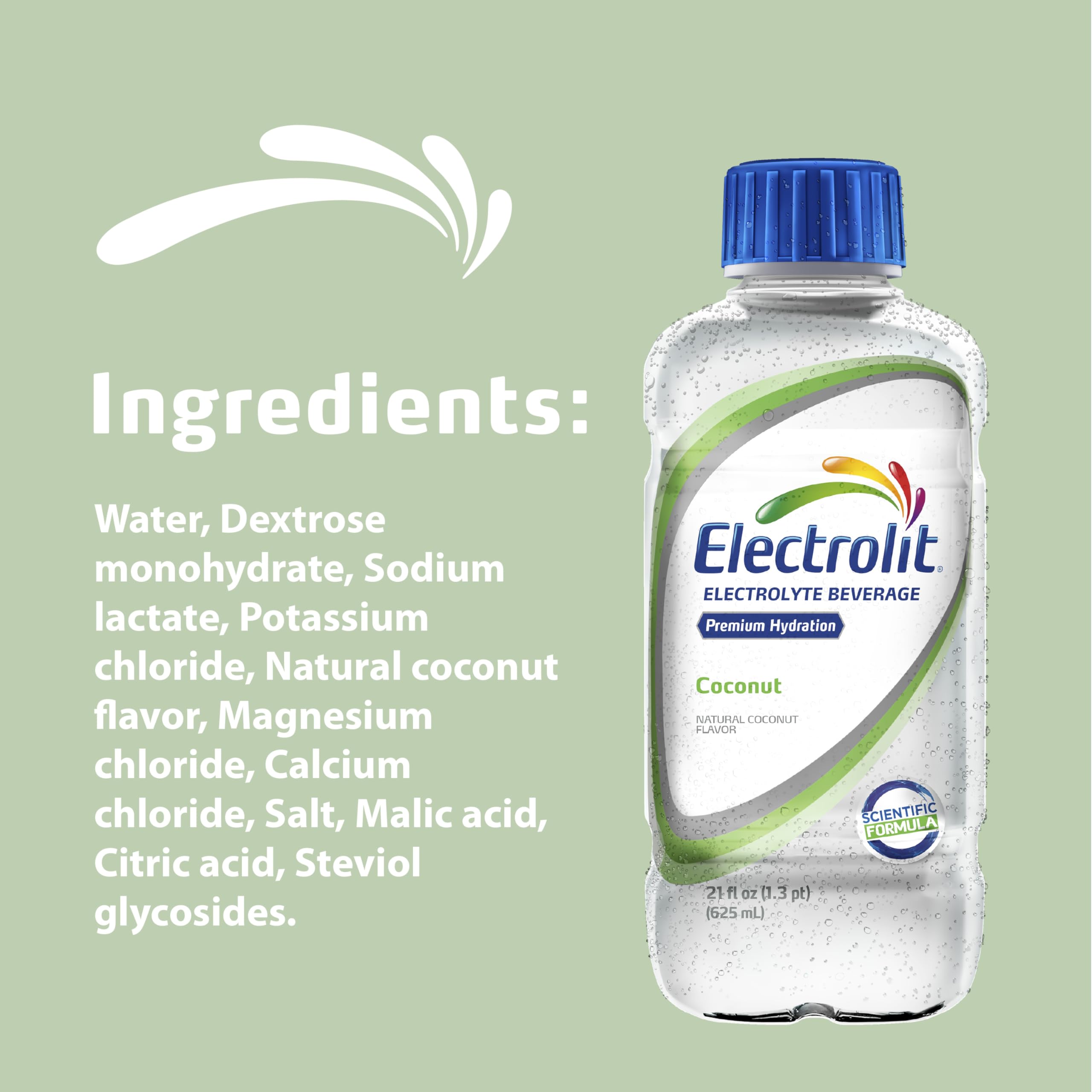 Back label shows minerals for hydration balance.