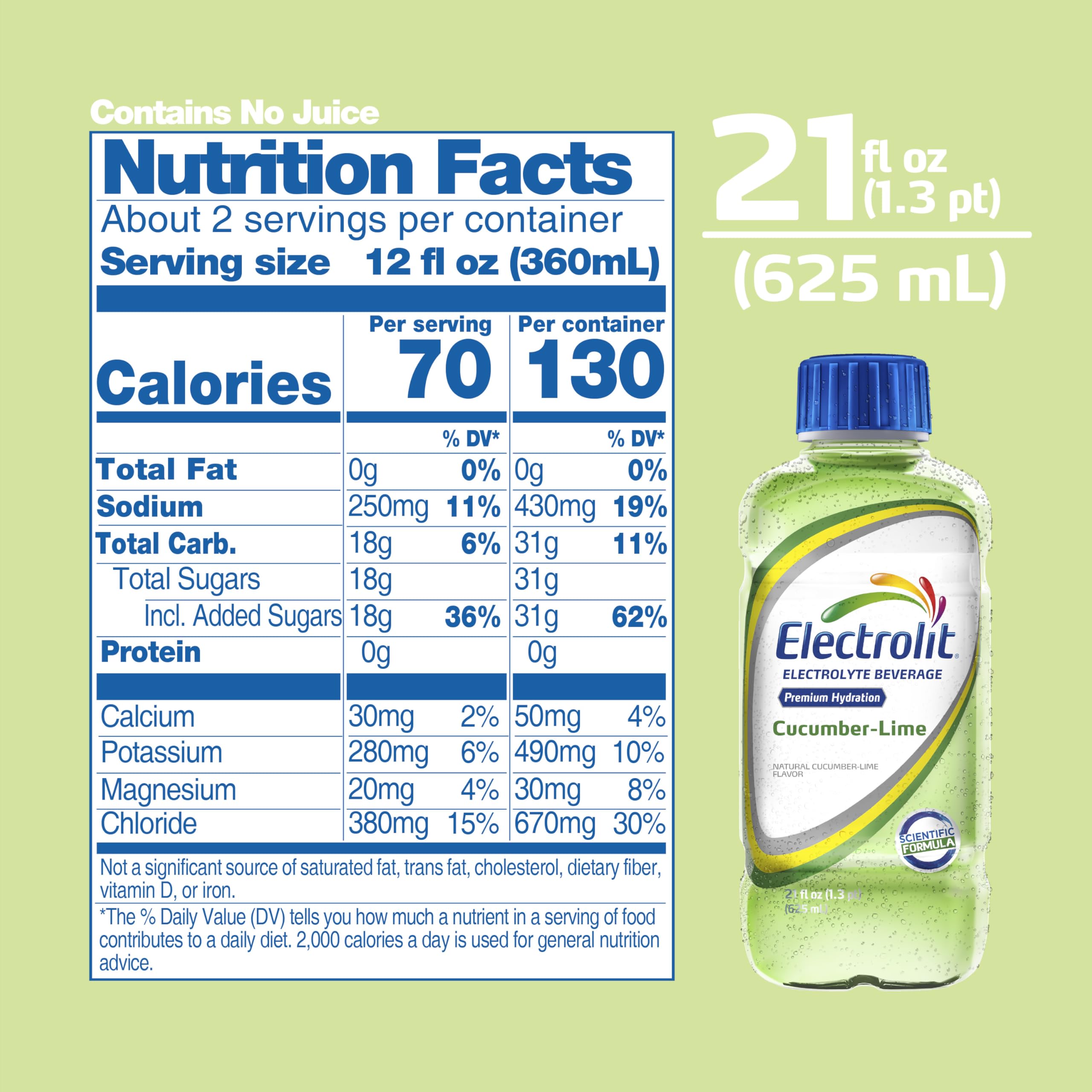 Electrolit cucumber-lime sports-bottle, durable for training sessions.