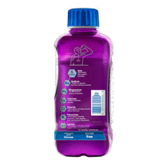 Electrolit Grape label detail showcasing premium ingredients and natural sweetener