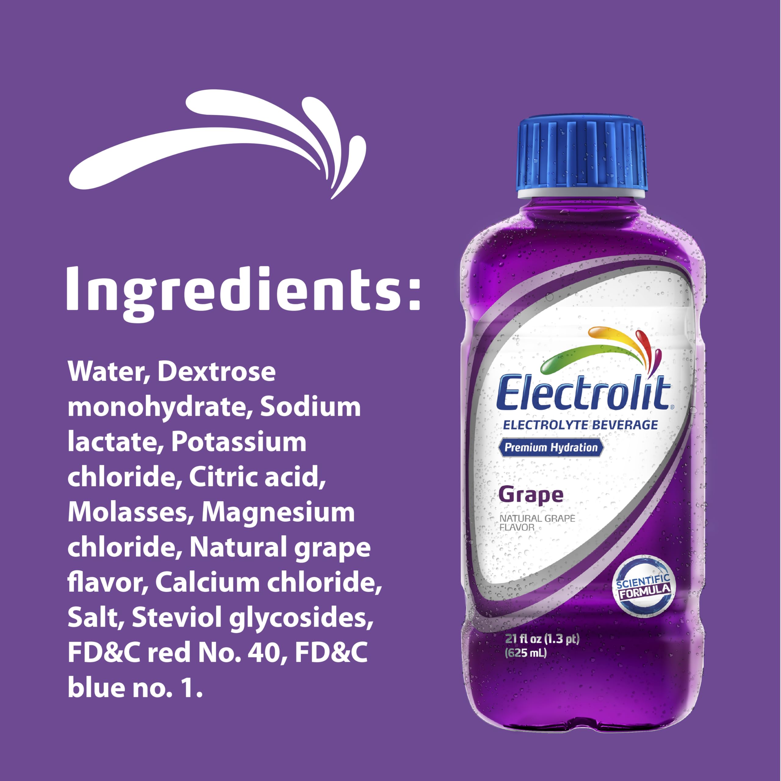 Electrolit Grape packaging displayed in store for convenient purchase