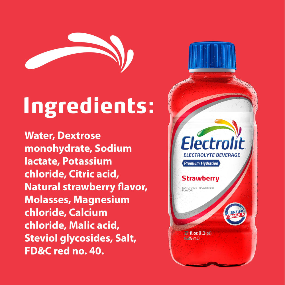 Electrolit Strawberry pack of 12 demonstrates convenient multi-pack hydration supply.