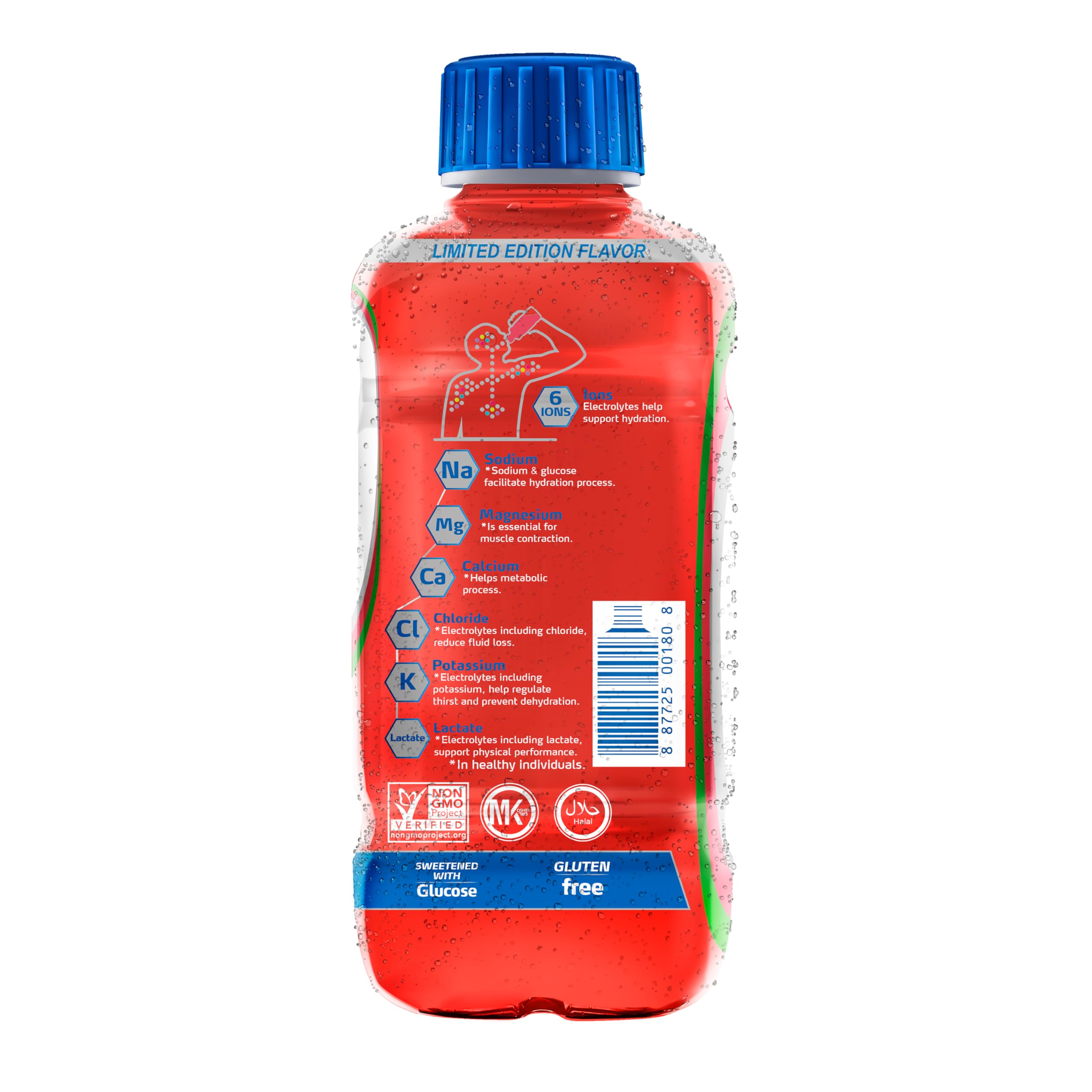 Electrolit Watermelon-Lime pack of 12 bottles for family hydration